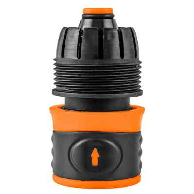 Конектор для шланга Neo Tools для шланга 3/4&quot;, з аквастопом, двокомпонентний (15-723) Вінниця