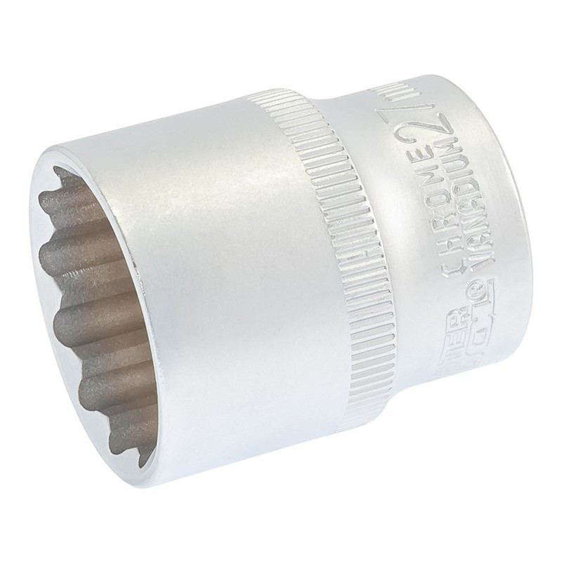 MASTERTOOL Головка торцева MASTERTOOL 12-гранна ½" 27 мм L 43 мм CrV 78-0627 Коломыя - изображение 2