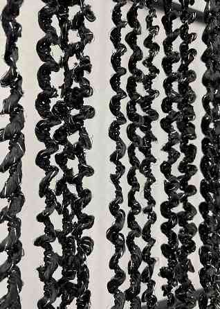 Шторы-нити спираль с люрексом Черный 300х300см 1 шт (61-067) Киев