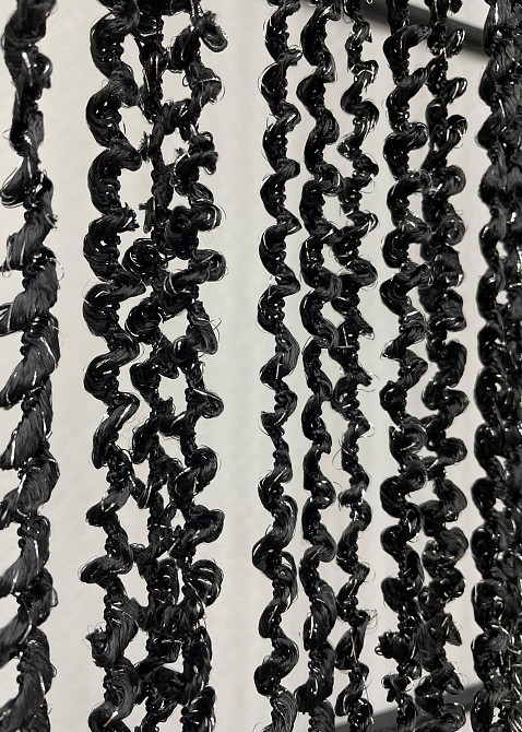 Шторы-нити спираль с люрексом Черный 300х300см 1 шт (61-067) Киев - изображение 6