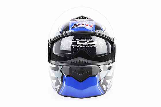 Шолом модуляр, закритий з відкидним підборіддям+відкидні окуляри BLD-159 М (57-58см), ЧОРНО-СИНІЙ Киев