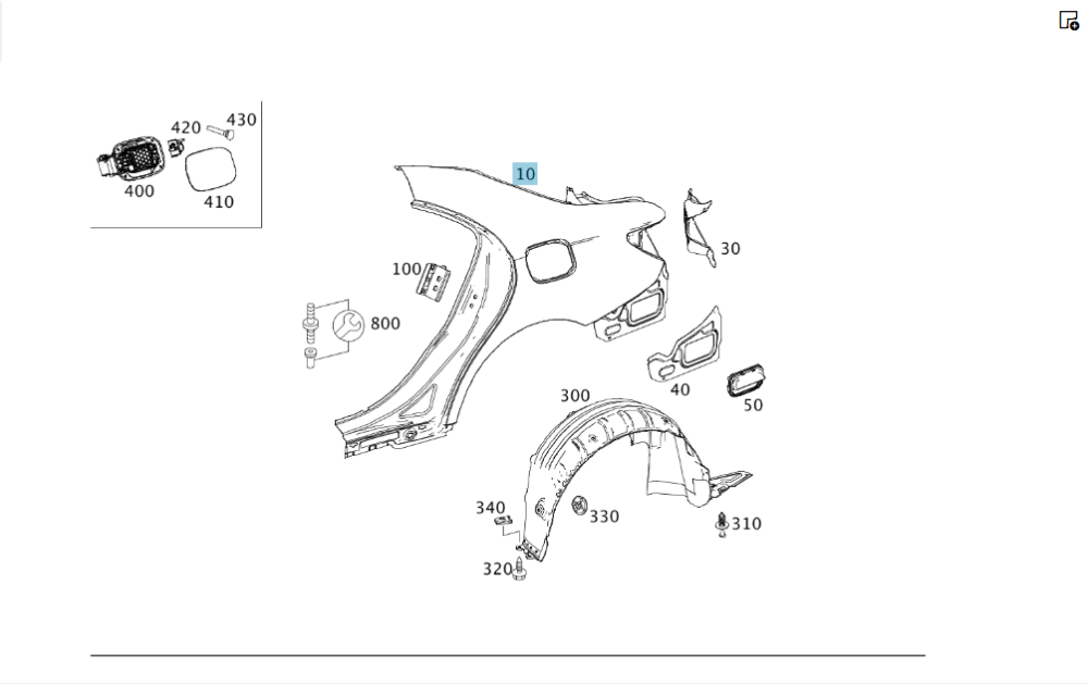 Mercedes-Benz  A1176300121 Чверть задня ліва CLA C117 Одеса - фото 1