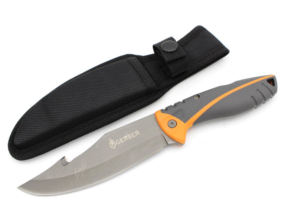 Ніж мисливський Bear Grylls Gerber U9 лезо гачок / 23 см / 11 см Дніпро - фото 3