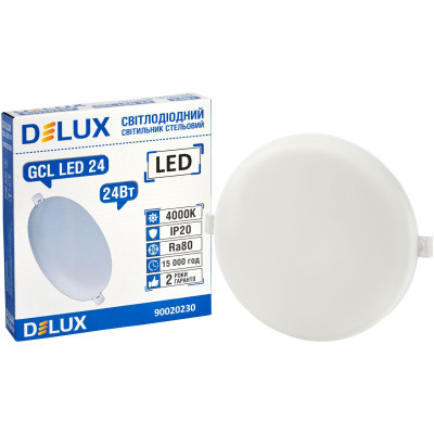 Світильник Delux GCL 24 4000К 24Вт 230В ROUND (90020230) Вінниця - фото 3