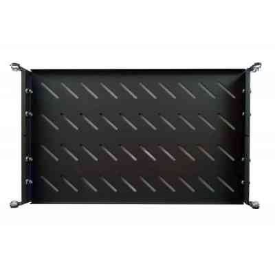 Полка 19" Hypernet 1U глиб. 300мм, в шкафи глибиною 450мм, колір чорний (U-FS-45-Black) Вінниця