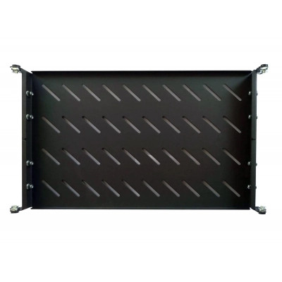Полка 19" Hypernet 1U глиб. 300мм, в шкафи глибиною 450мм, колір чорний (U-FS-45-Black) Вінниця - фото 1