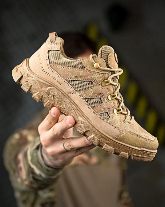 Демісезоннім мілітарі кросівки кайот мульт ПП7821 Одеса - фото 7