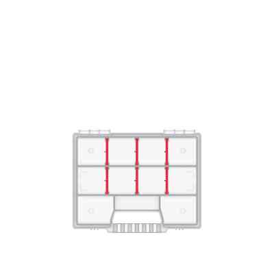 Ящик для инструментов Kistenberg органайзер 8", 195*155*35, NORT, KNO20154T (KNO20154T) Винница