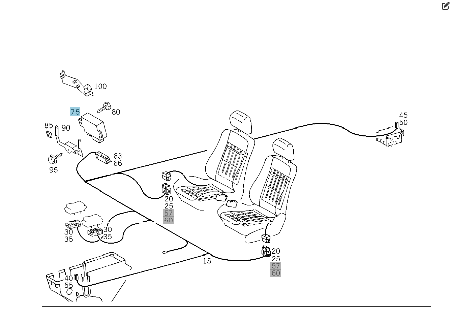 Mercedes-Benz  A2028202426 Блок керування підігрівом сидінь CL C216 G-class W463 C-class W202 E-class W210 S-class long V221 Одесса - изображение 3