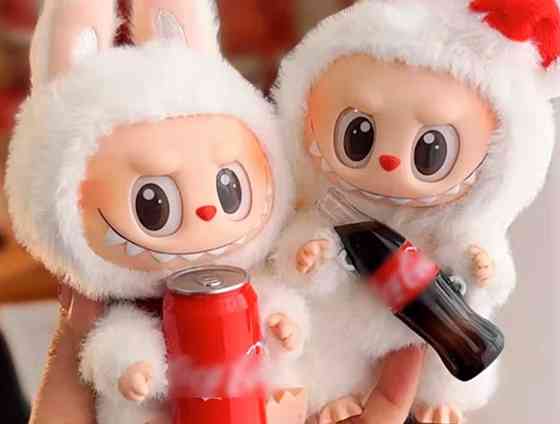 М'яка іграшка-брелок сюрприз Labubu Серія Cola Київ