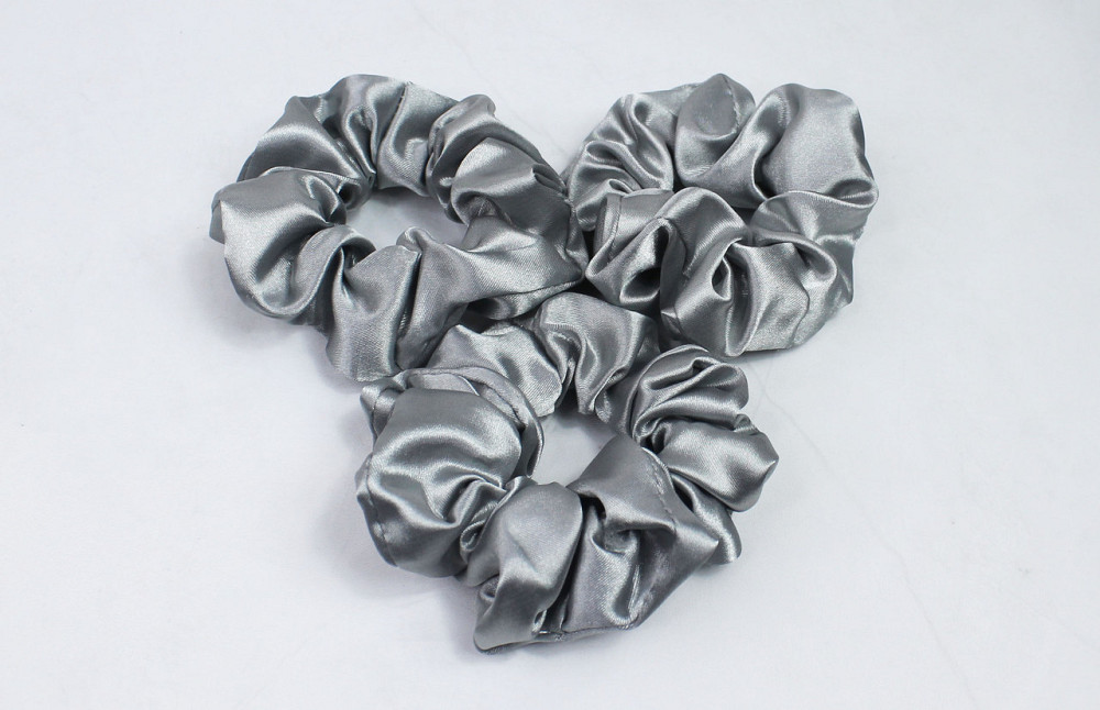 Набір гумок для волосся атласний Сірий Харків - фото 2