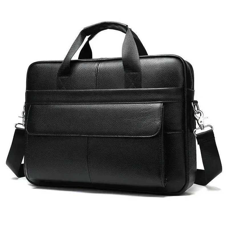 Чоловіча шкіряна сумка для ноутбука з італійської шкіри, формат А4, преміум клас OR-60 Львів - фото 10