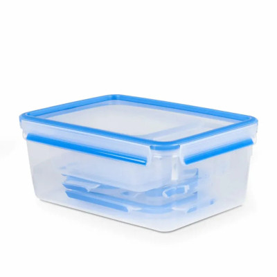 Харчовий контейнер Tefal Master Seal набір 5 шт, прозорий, синій (K3029012) Вінниця - фото 2