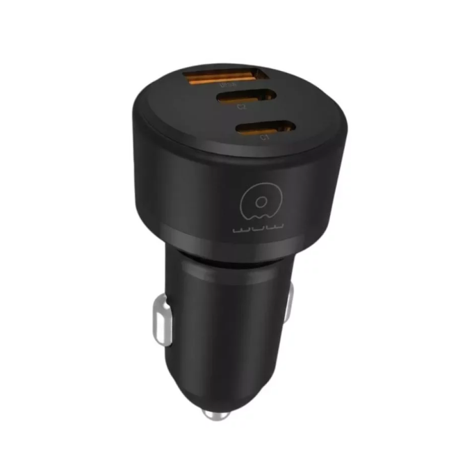 Автомобільний зарядний пристрій WUW-C244 USB20W+PD20W+PD15W black Одеса - фото 3