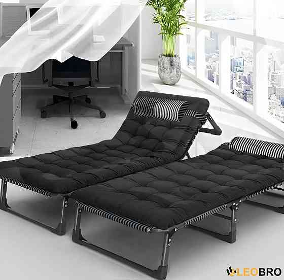 Розкладне ліжко розкладачка з подушкою LEOBRO (FB-S02-PP) Київ