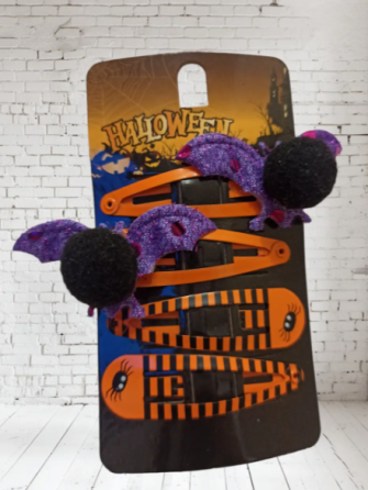 Заколки на Хелловін Кажани one size різнобарвний Київ