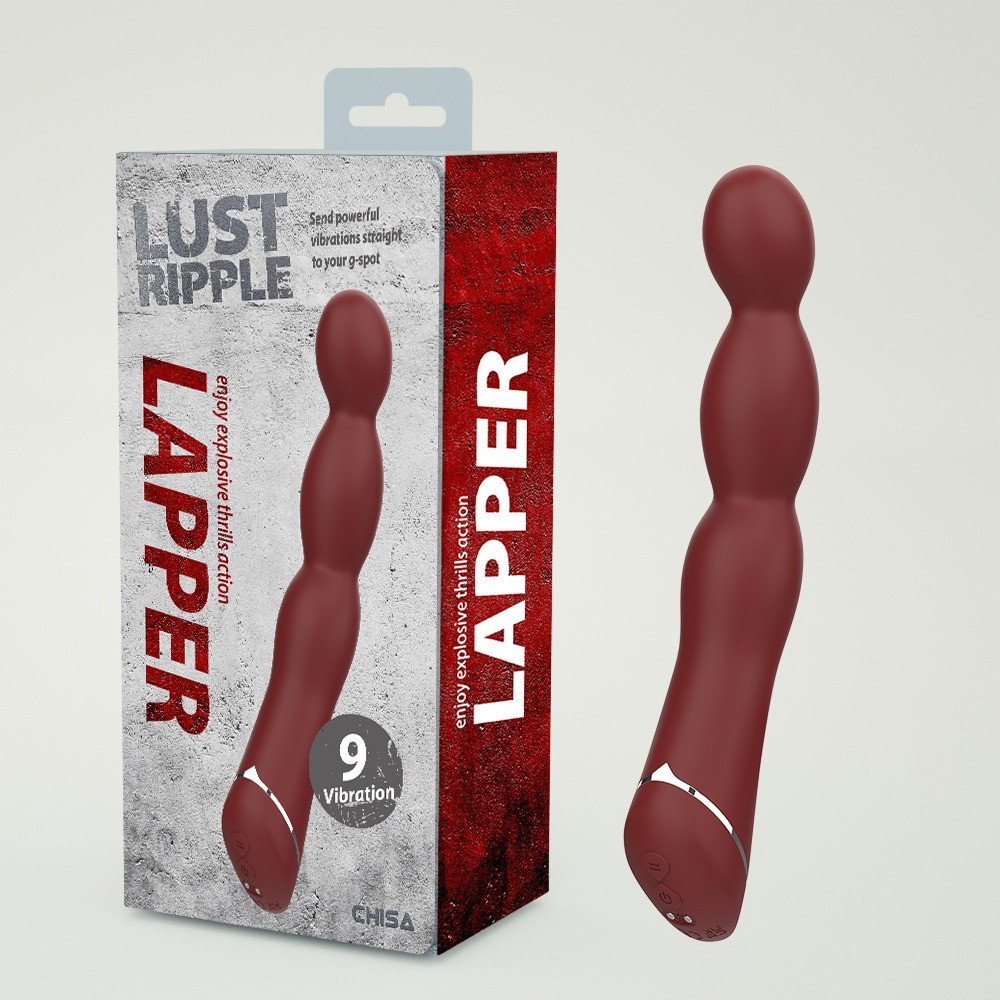 Вибратор классический гибкий Chisa Lust Ripple Lapper, бордовый Sex Aura Киев - изображение 1