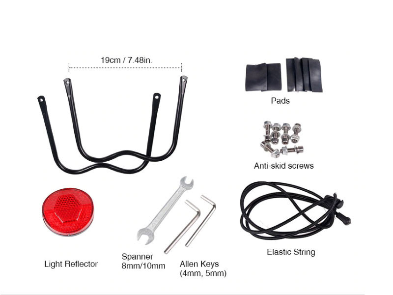 Велосипедний багажник 20-29'' алюмінієвий Feel Fit чорний Бровари - фото 4