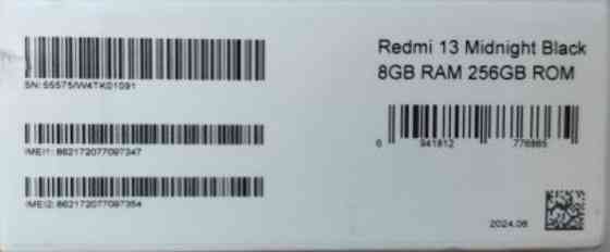 Упакован | Redmi 13 8/256 | Midnight Black | NFC | 90Hz экран Киев