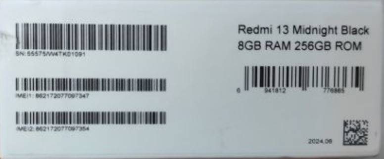 Упакован | Redmi 13 8/256 | Midnight Black | NFC | 90Hz экран Киев - изображение 3