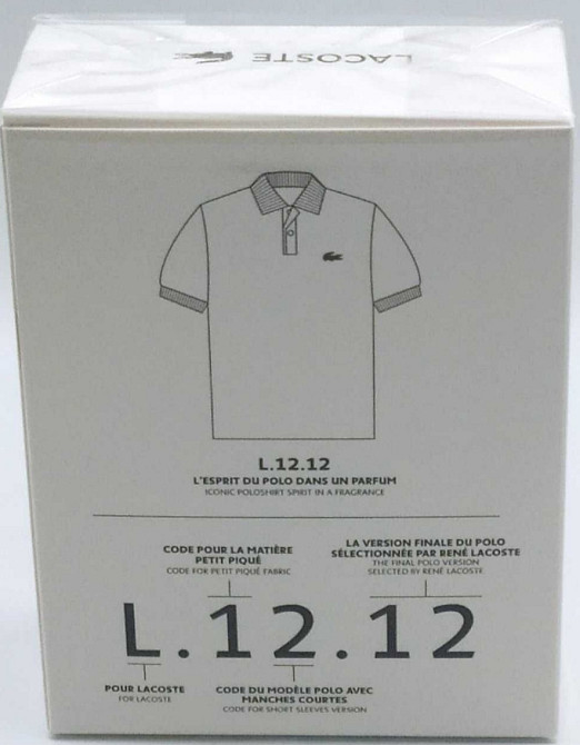 Парфюмерия: Lacoste EAU De L.12.12. Blanc edt 100ml. Оригинал ! Киев - изображение 3