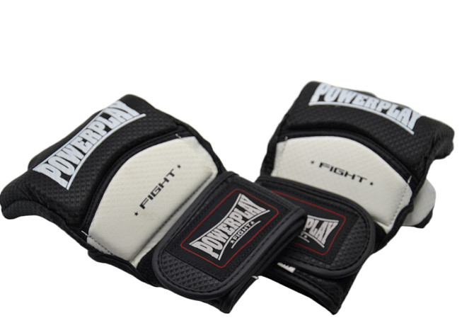 Перчатки для MMA PowerPlay 3075 Черные-Белые XS Киев - изображение 10