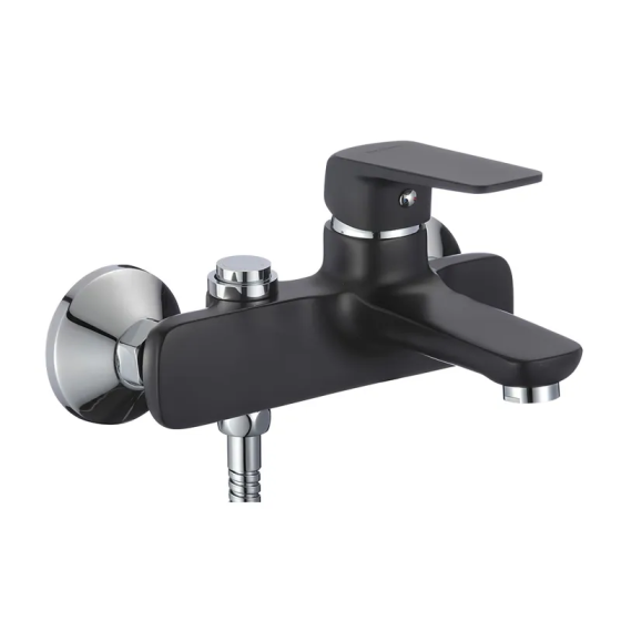 Смеситель для ванной с коротким изливом Mixxus Oregon 009 Euro Черный MI5916 Харьков