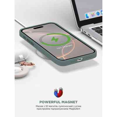 Чехол для мобильного телефона Armorstandart ICON2 MagSafe Apple iPhone 16 Pro Lake Green (ARM81318) Винница