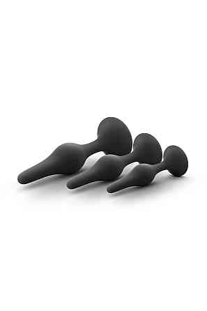 Набір анальних пробок Blush Luxe Beginner Plug Kit Black Sex Aura Київ