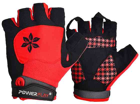 Велоперчатки женские PowerPlay 5284 A Красные S Киев