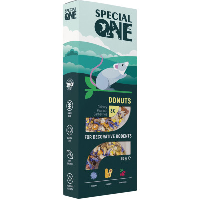 Витамины для грызунов Special One "Цикорий, арахис, барбарис" 60 г (4823082425228) Винница - изображение 1