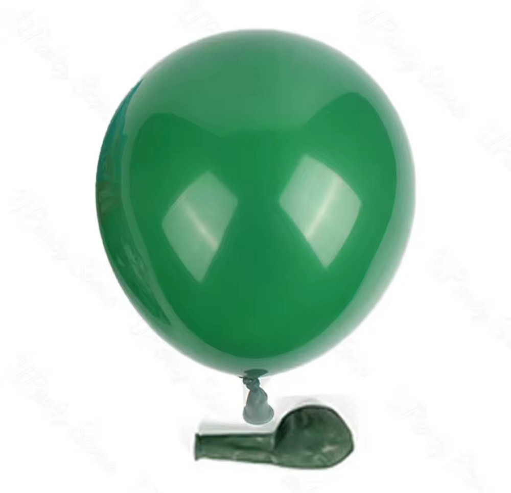 Кульки латексні темний зелений пастель 10" 25 см Київ - фото 1