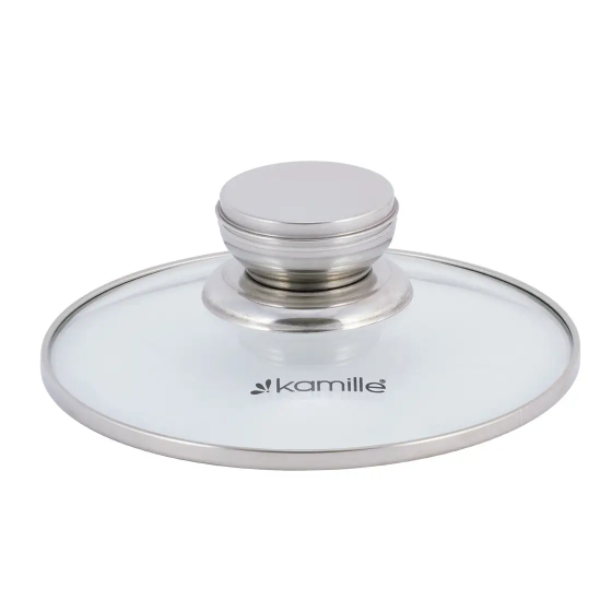 Каструля нержавіюча сталь 1,5л з кришкою порожнисті ручки 4910 KAMILLE Житомир