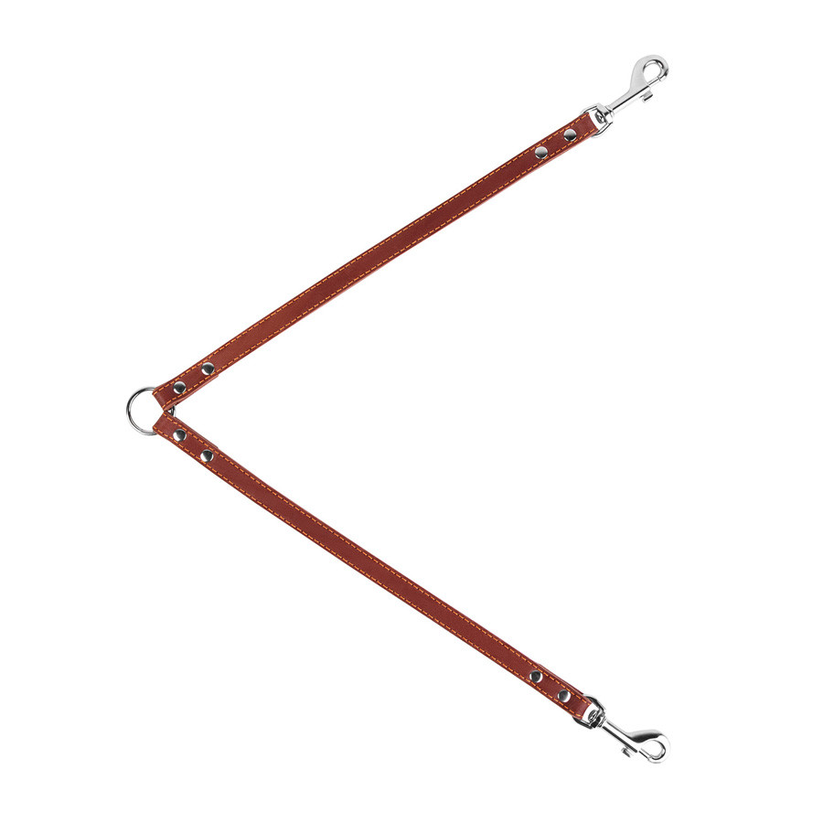 Повідець-спарка "CoLLaR" (ширина 14 мм, довжина 40 см) коричневий Коломия - фото 1