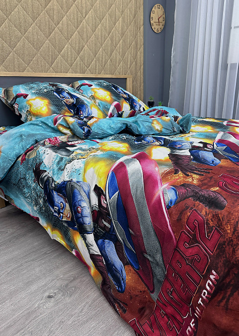 Комплект детского постельного белья Фланель, Koloco Полуторный 150х210 с разноцветным принтом (88-061) Киев - изображение 5