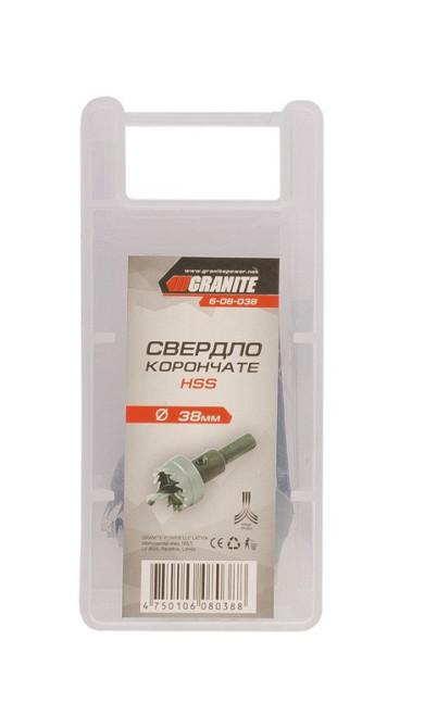 GRANITE Свердло корончасте GRANITE HSS 38 мм 6-08-038 Киев - изображение 2