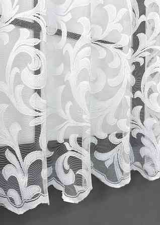 Тюль жакард VR-Textil № 1597т Арка на кухню колір білий 200х150 см (53-0277) Київ