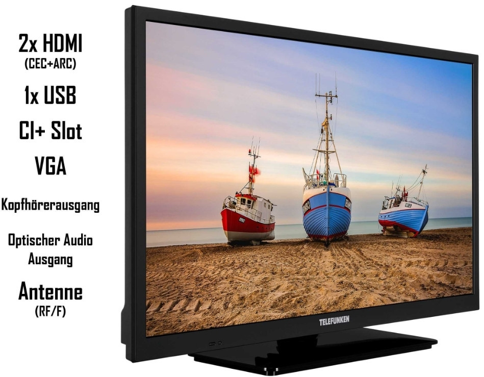 Знижка! Телевізор 24 дюйми Telefunken XH24N550M (HD T2/S2 HDMI USB) Київ - фото 3