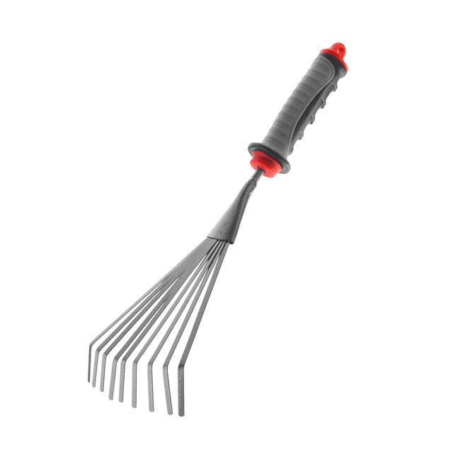 Граблі віялові садові 230 мм * 100 мм з комбінованою рукояткою INTERTOOL FT-0023 Київ - фото 4