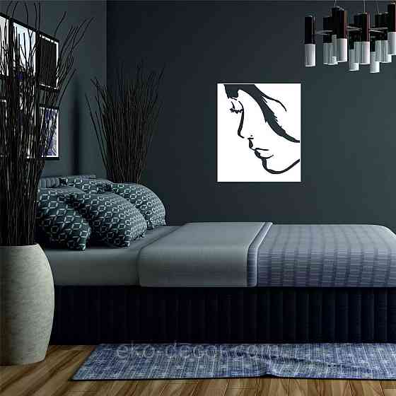 Декоративное настенное Панно «Женский Образ», Декор на стену 90*76 см, Белый Киев