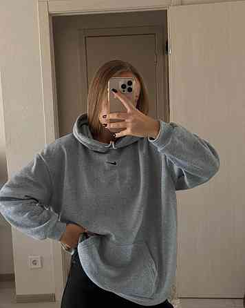 Женская базовая теплая худи трехнитка на флисе Меланж Одесса