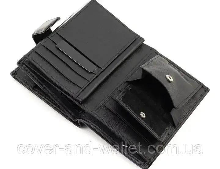 Мужской кожаный портмоне с отделением для паспорта и авто документов на магнитах Marco Coverna M118-1 Киев - изображение 7