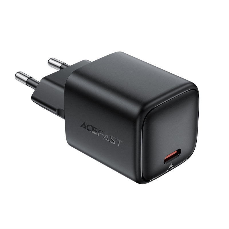 Мережевий зарядний пристрій ACEFAST A136 PD40W mini GaN USB-C fast charger Black Одеса - фото 4