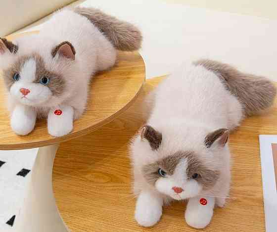 Преміум реалістична плюшева кішка-іграшка як жива ексклюзив 55 см. Харків