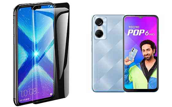 Защитное стекло NeoGlass для Tecno POP 6 Pro (BE8) – ультрапрозрачное и устойчивое Киев
