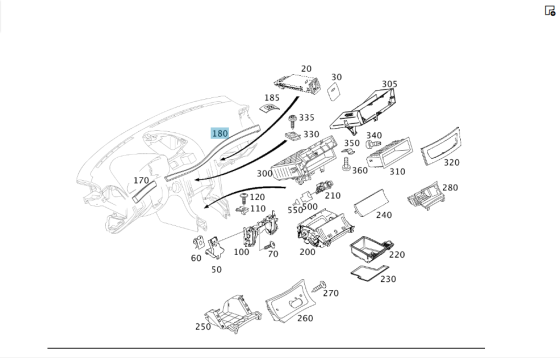 Mercedes-Benz  A2116801271 8J98 Дерев'яна декоративна накладка панелі приладів Елеганс тріснуть хром E-class S211 E-class W211 Одеса