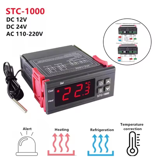 Цифровий терморегулятор STC-1000 з датчиком температури Київ - фото 10