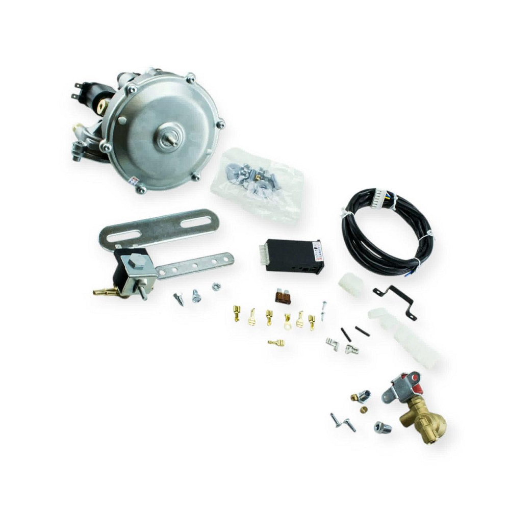 Набір гбо друге покоління tomasetto карб (редуктор ат07, клапан газу, клапан бензину, перекл stag 2g) Мукачево - фото 2