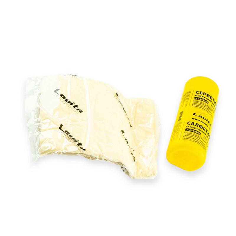 Серветка вправний. замша в тубі (42х32) жовта (мала) проти. Мукачево - фото 1