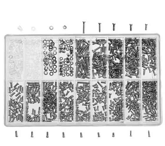 Набір інструментів гайок, шайб для ремонту окулярів і годинника, 2000 шт. Вінниця